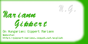 mariann gippert business card